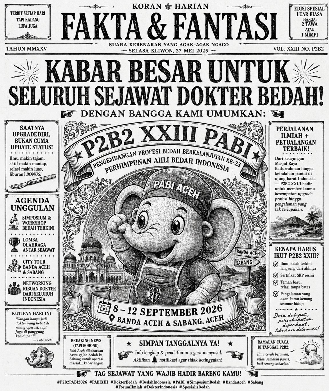 Kabar Besar untuk Sejawat Dokter Bedah