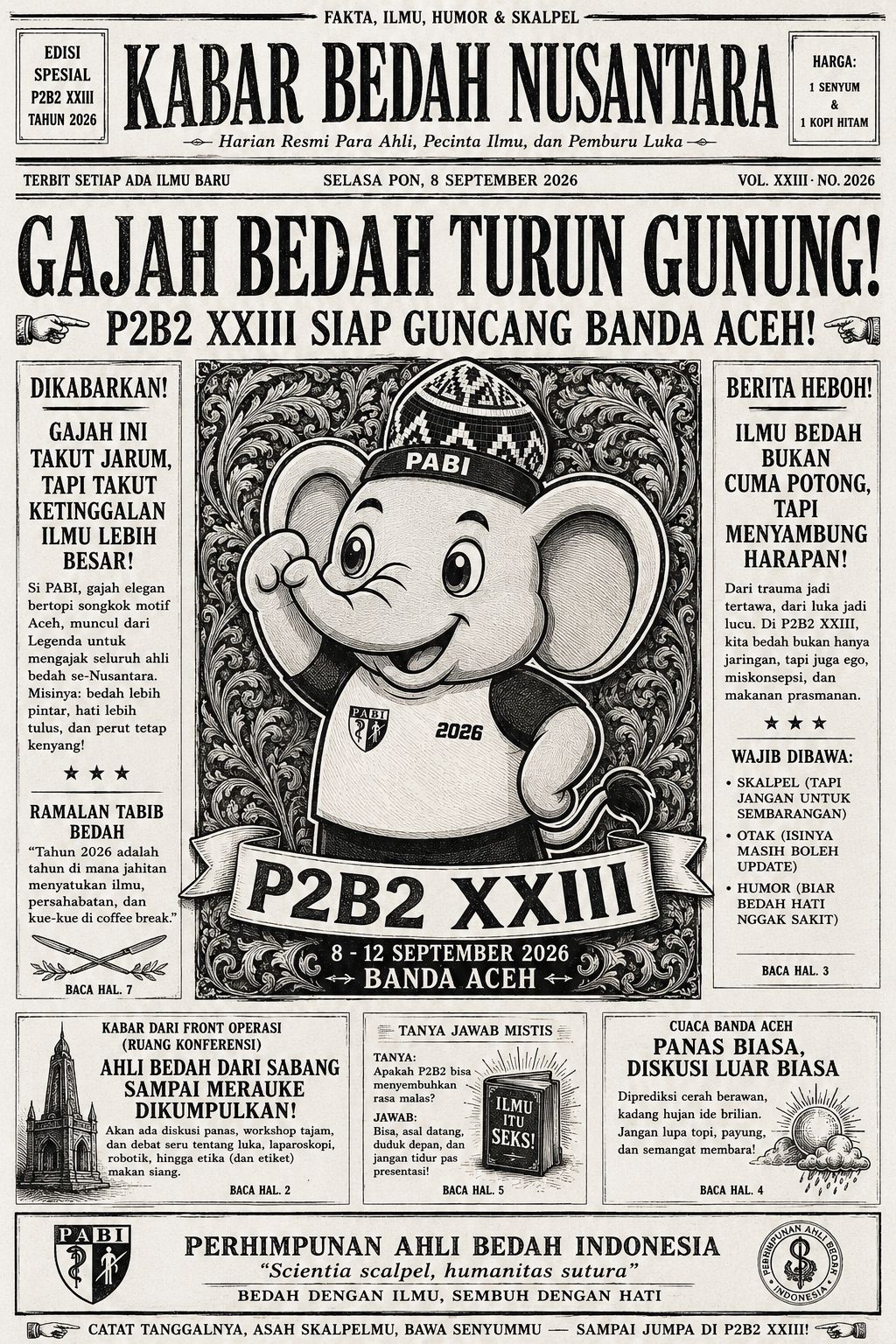 Gajah Bedah Turun Gunung